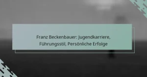 Franz Beckenbauer: Jugendkarriere, Führungsstil, Persönliche Erfolge